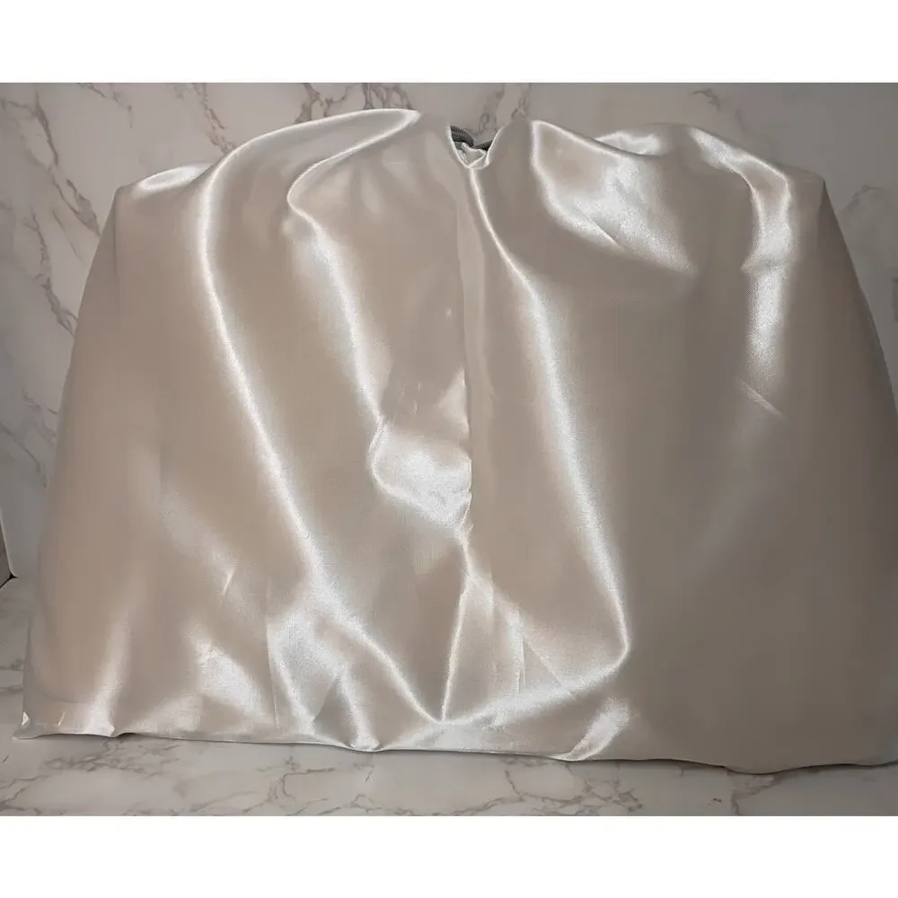 Lauren Ralph Lauren Metallic Gold Crosshatch Leather Medium Clare Tote - NEW - Picture 7 of 7